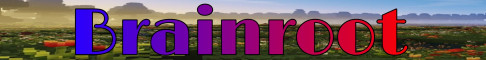 Обложка сервера Brainroot Minecraft server